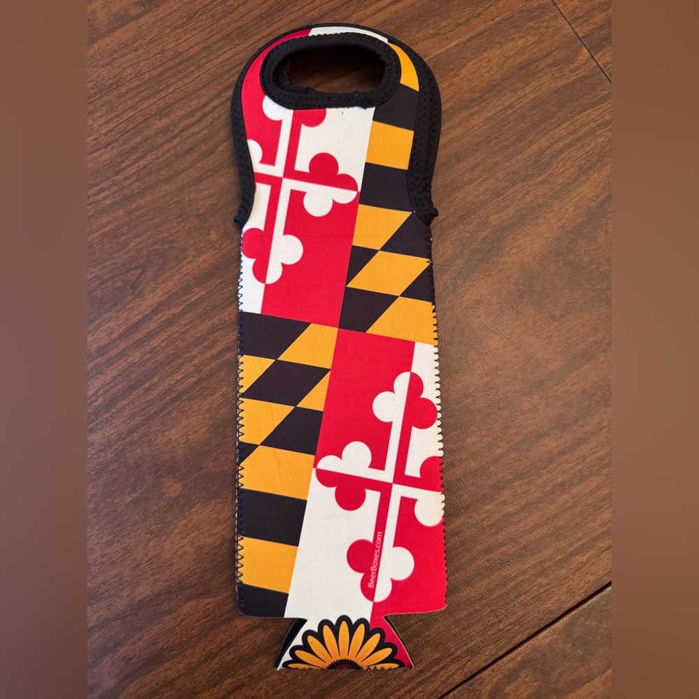 Maryland State Neoprene Wine Tote Holder Small